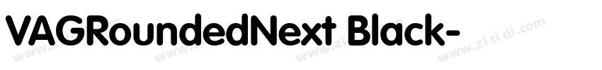 VAGRoundedNext Black字体转换